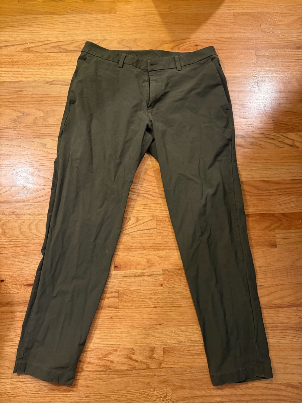 Lululemon ABC Trousers Slim Fit 35x32 versatwill Olive Green